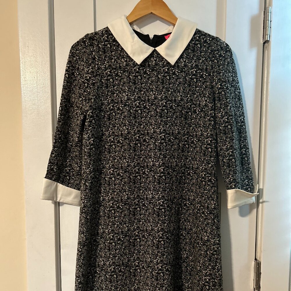 WINTER SALE! Betsey Johnson dress with white collar and cuffs size 6